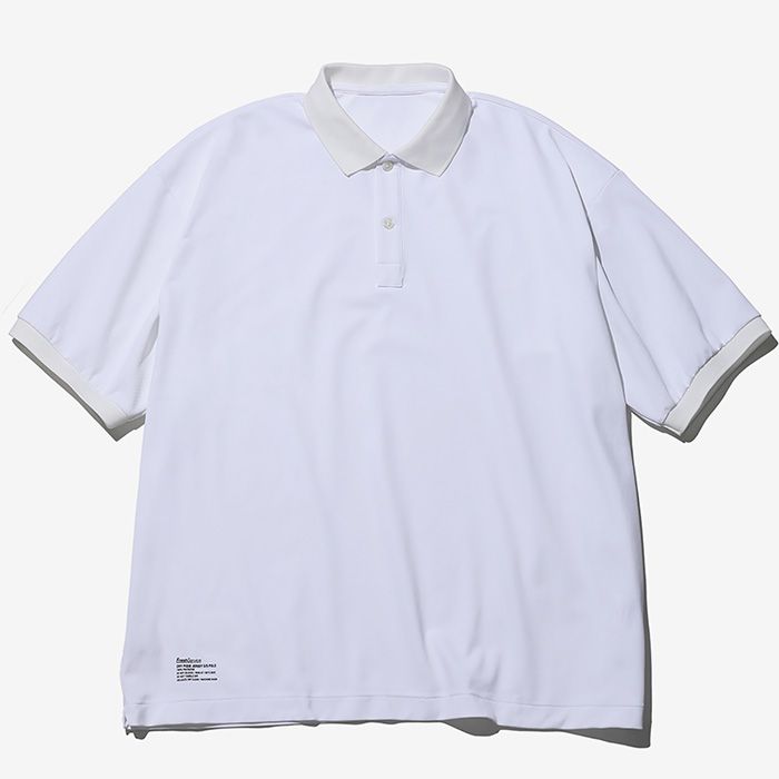 DRY PIQUE JERSEY S/S POLO / WHITE