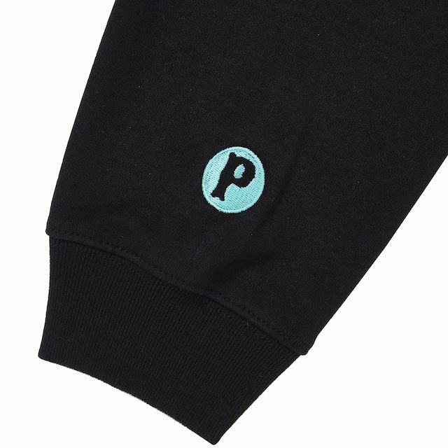 SC LOGO ZIP UP HOODIE / BLACK / ジップパーカー