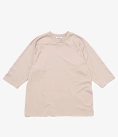 COACH Q/S V-NECK TEE COTTON JERSEY OVERDYED / IVORY