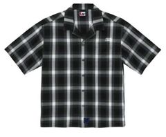 OPEN COLLAR S/S SHIRT / BLACK/WHITE / オープンカラーシャツ / 26MMSH04