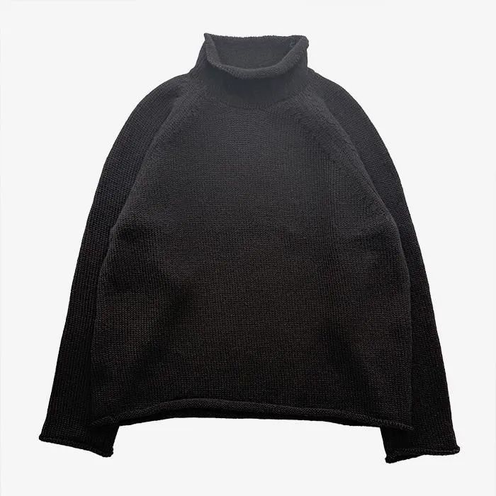 Roll Neck Knit / Red Black
