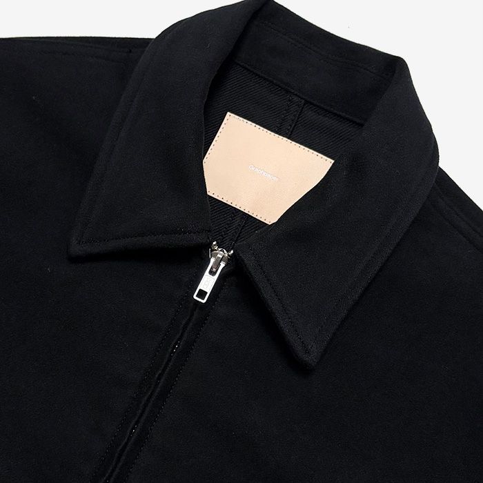 Women / Cotton Double Serge Zip Jacket / Black