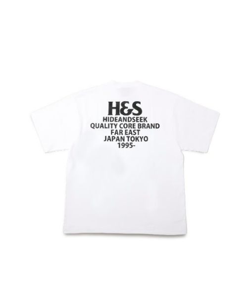 H&S Logo S/S Tee (BigSilhouette) / WHT / プリントティーシャツ