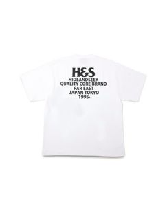 H&S Logo S/S Tee (BigSilhouette) / WHT / プリントティーシャツ