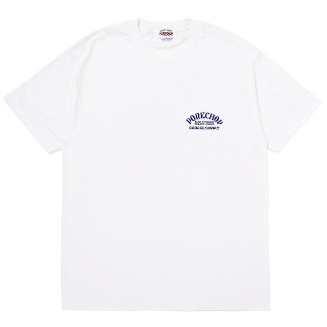 PORKCHOP 半袖シャツ ホワイト PORKCHOP GARAGE SUPPLY - LOGO PORK TEE (WHITE) / ロゴポーク