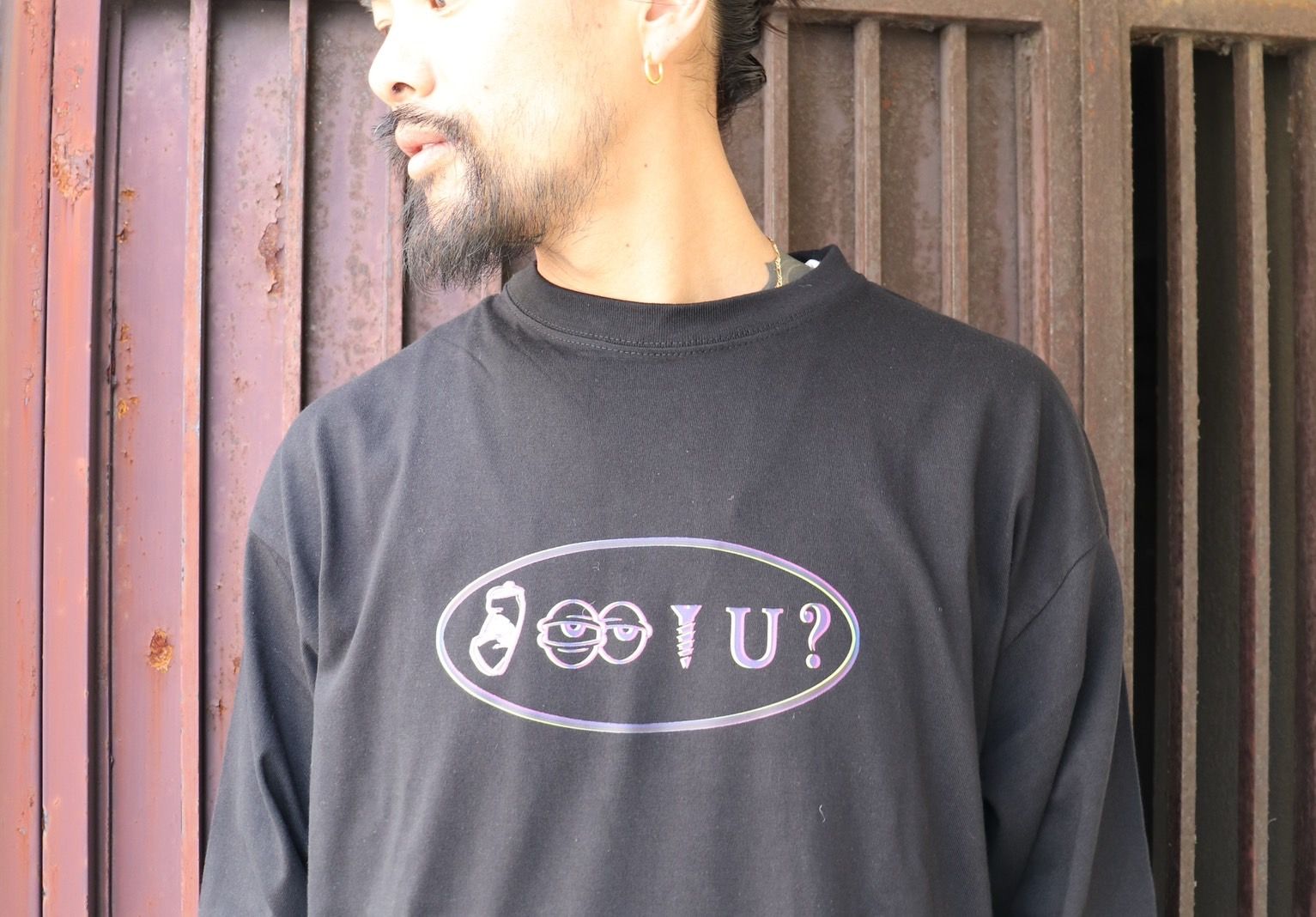 CAN I SCREW YOU ? L/S T SHIRT / BLACK / プリントシャツ
