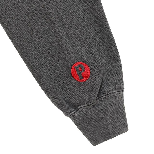 RUNNING LOGO SWEAT / ASH BLACK / プリントスウェット