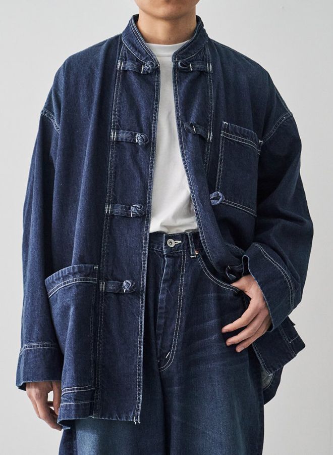 fresh service DENIM KUNG-FU COVERALL | chaofightshop.com