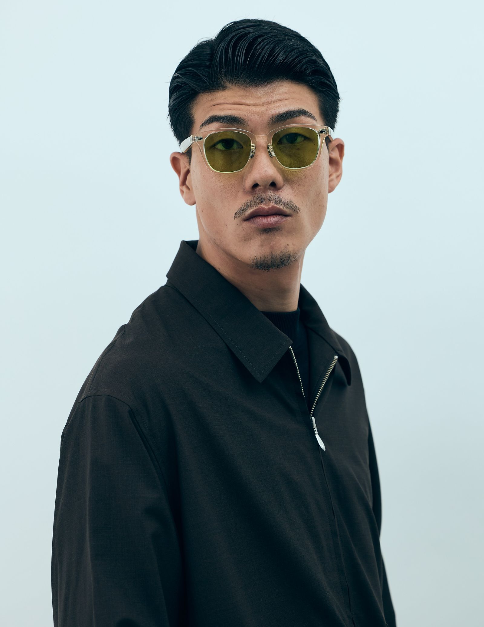 NOCHINO OPTICAL - SANSUI FR #4 / CITRON × MOSS GREEN NOCHINO OPTICAL - SANSUI FR #4 / CITRON × MOSS GREEN