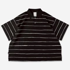 SIDE STRIPE BIG POLO | BLACK