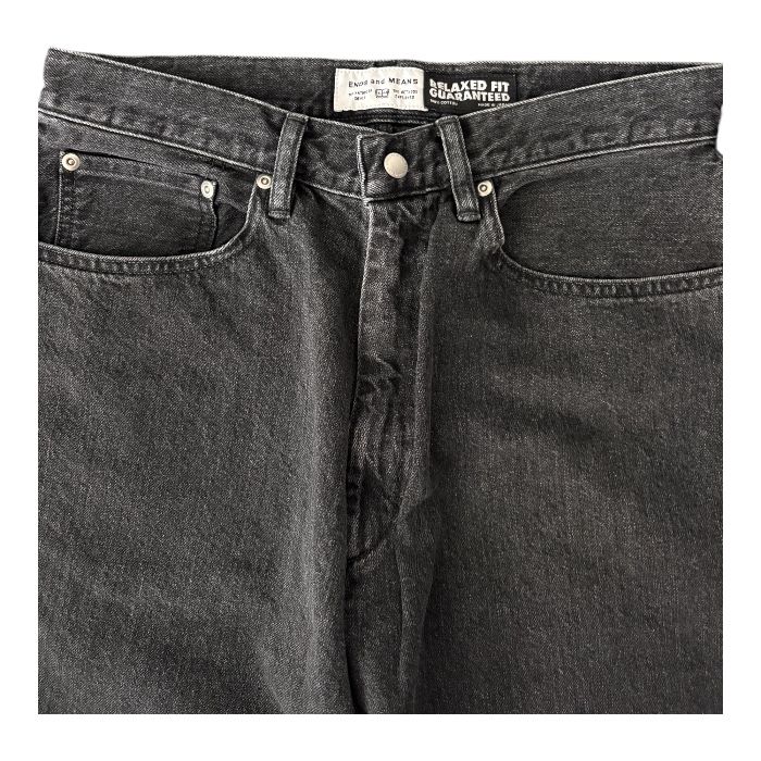 Standard Baggy 5 Pockets Denim / Washed Black