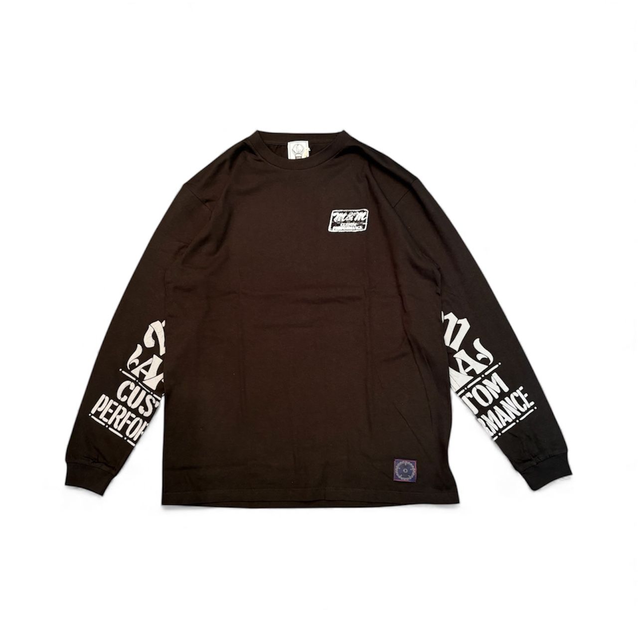 Logo L/S Tee / BLACK / プリントロングスリーブティー