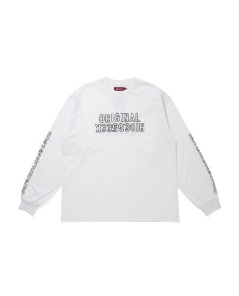 "HideandSeek×Toru Nishiura" Original L/S Tee / WHT / L/Sシャツ