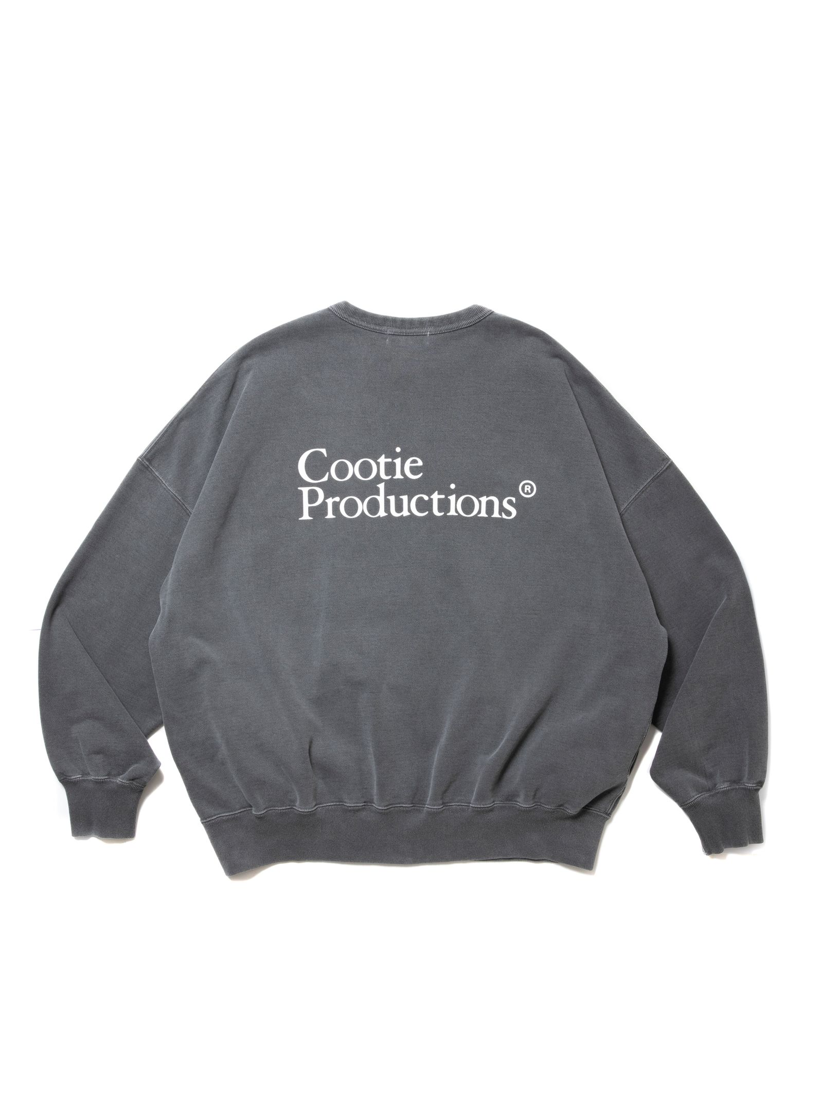 COOTIE 工場 Pigment Dyed Print Sweat CrewI