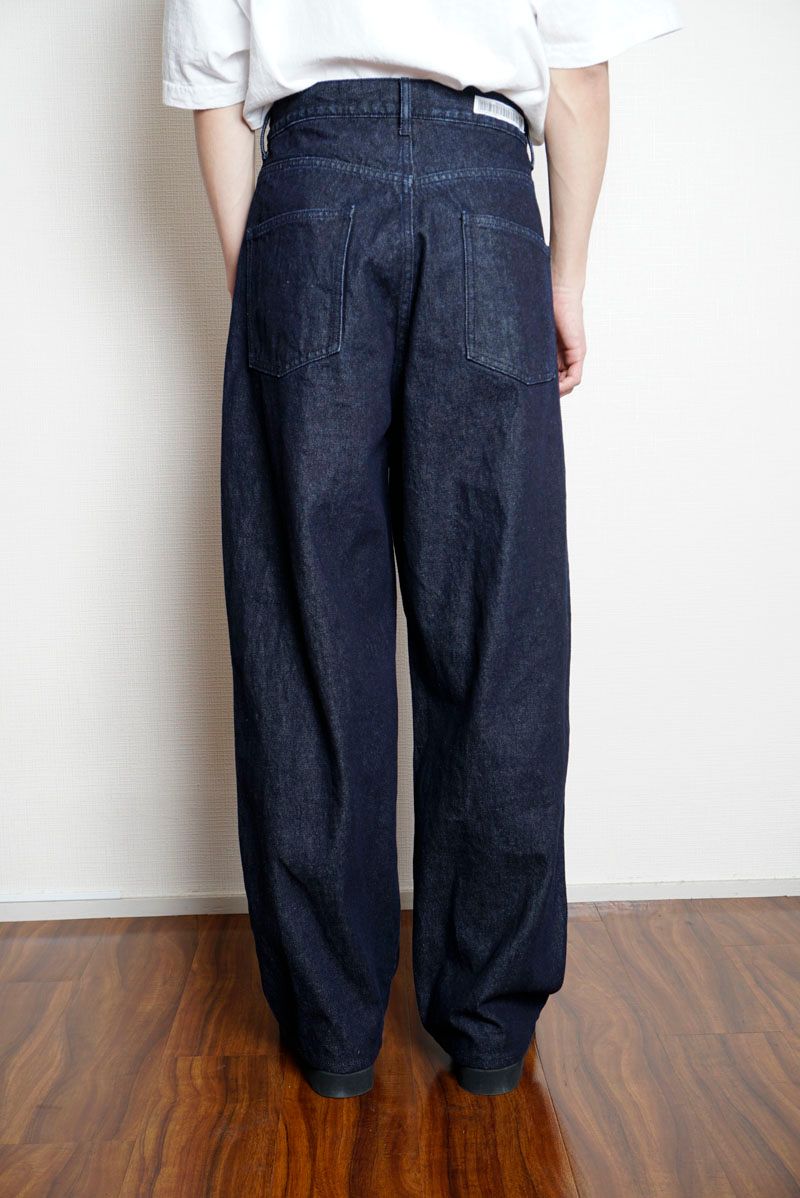 UNIVERSAL PRODUCTS - 5POCKET BUGGIE DENIM PANTS / INDIGO | Stripe