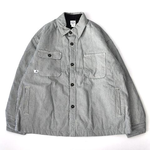 CRA90 HICKORY STRIPE JACKET POST O'ALLS / NAVY