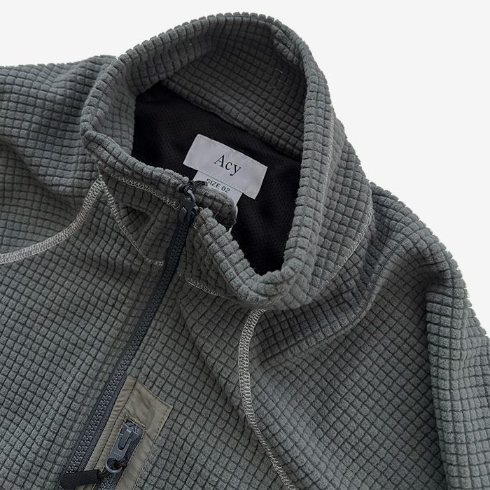 Acy - FLEECE JACKET / GRAY | Stripe Online Store