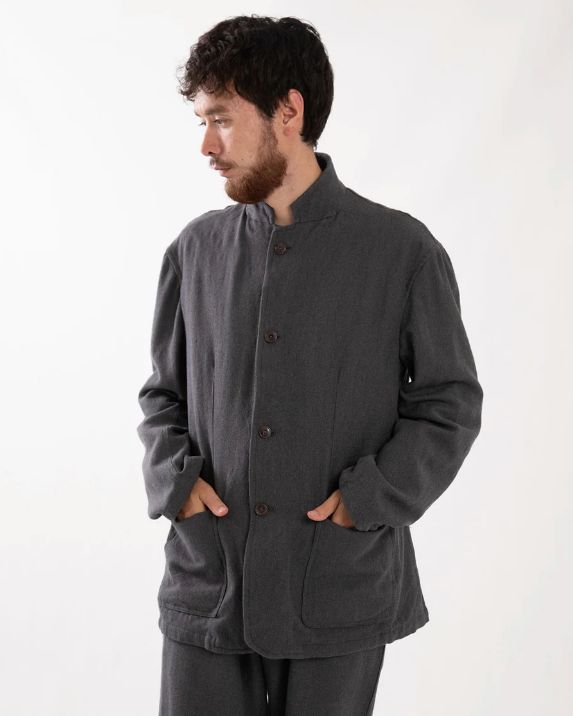 LABORER 4B JACKET WOOL COTTON TWILL / HEATHER CHARCOAL / 4ボタンジャケット