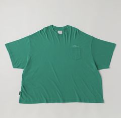 SUPER BIG FLAT POCKET SS TEE | GREEN