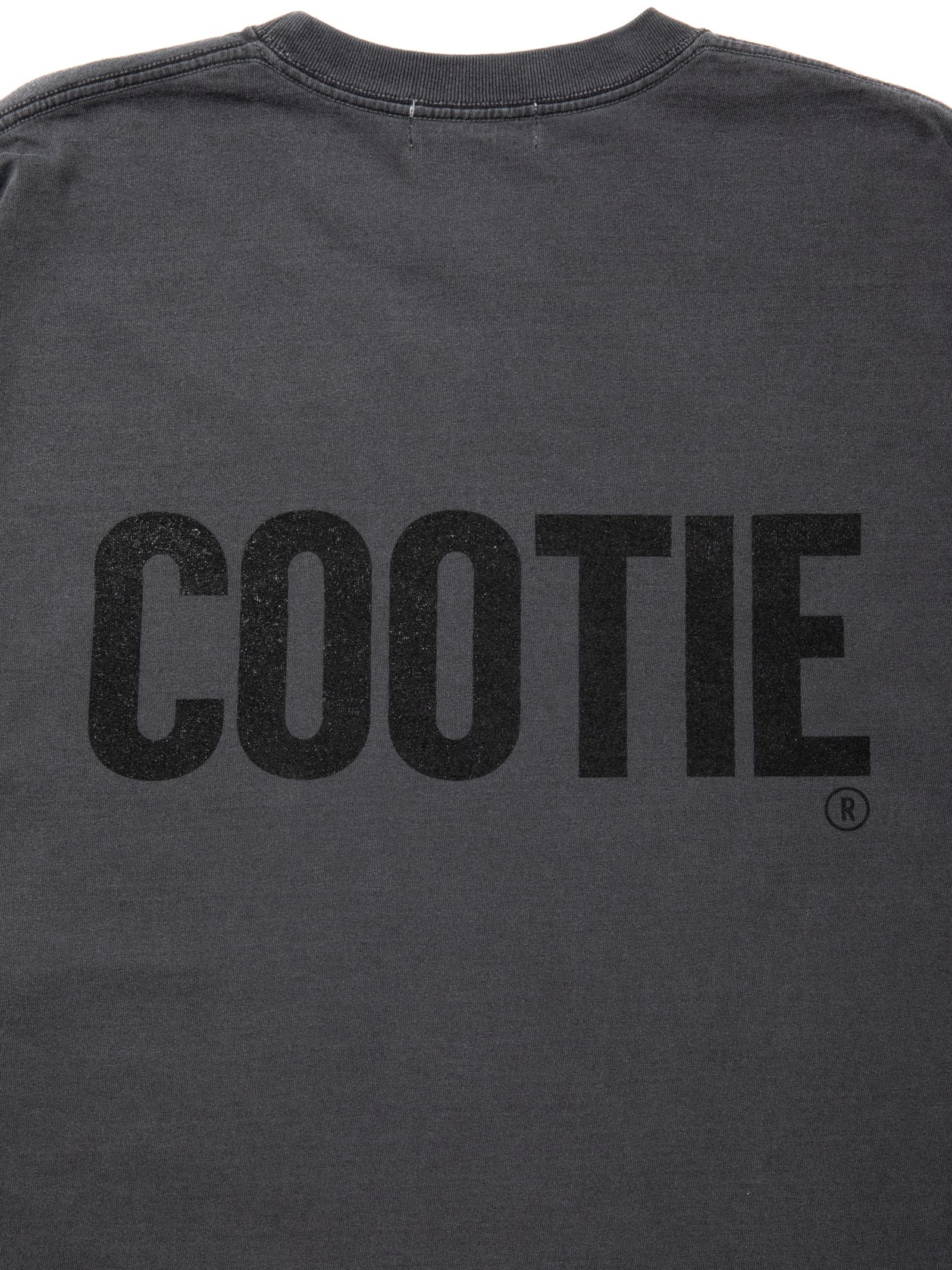COOTIE PRODUCTIONS - Pigment Dyed L/S Tee / BLACK