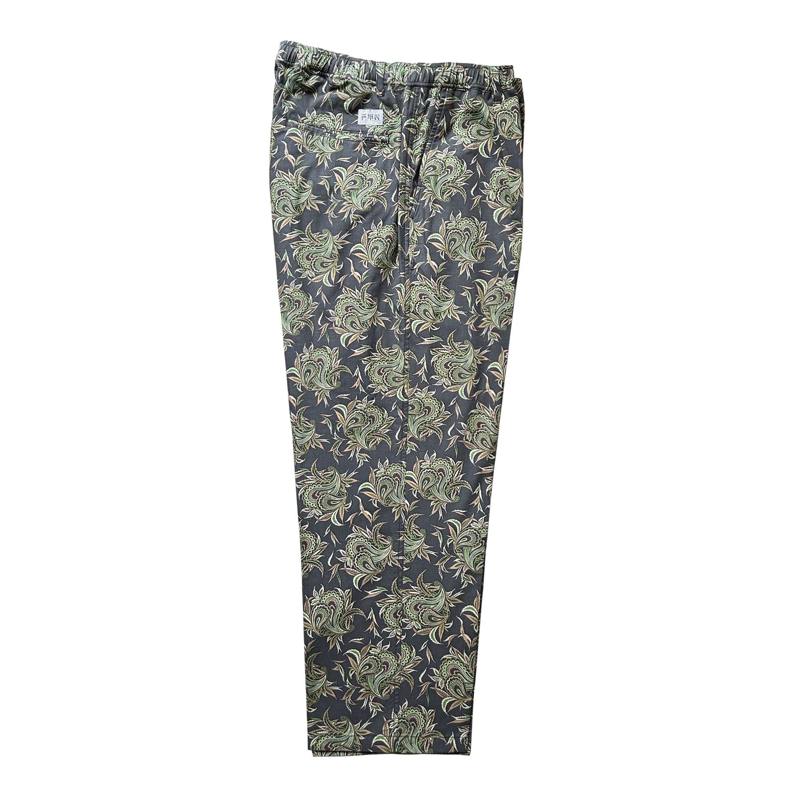 BUDS PAISLEY EASY PANTS / CHARCOAL / イージーパンツ