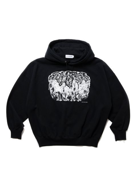 Print Sweat Hoodie (Magical Design®) / BLACK /  コラボレーションパーカー