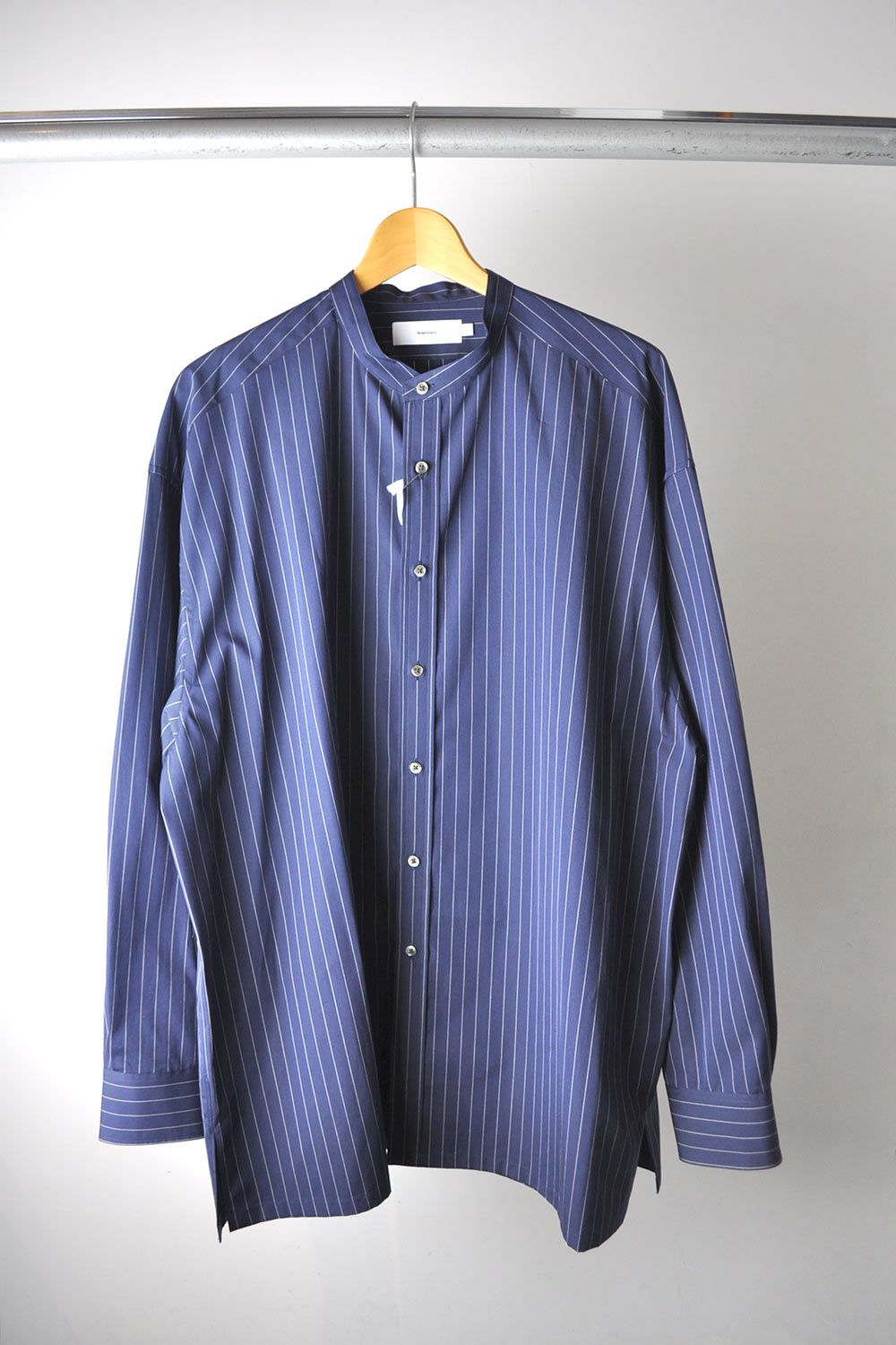 Graphpaper - High Count Broad Band Collar Shirt | Stripe Online Store