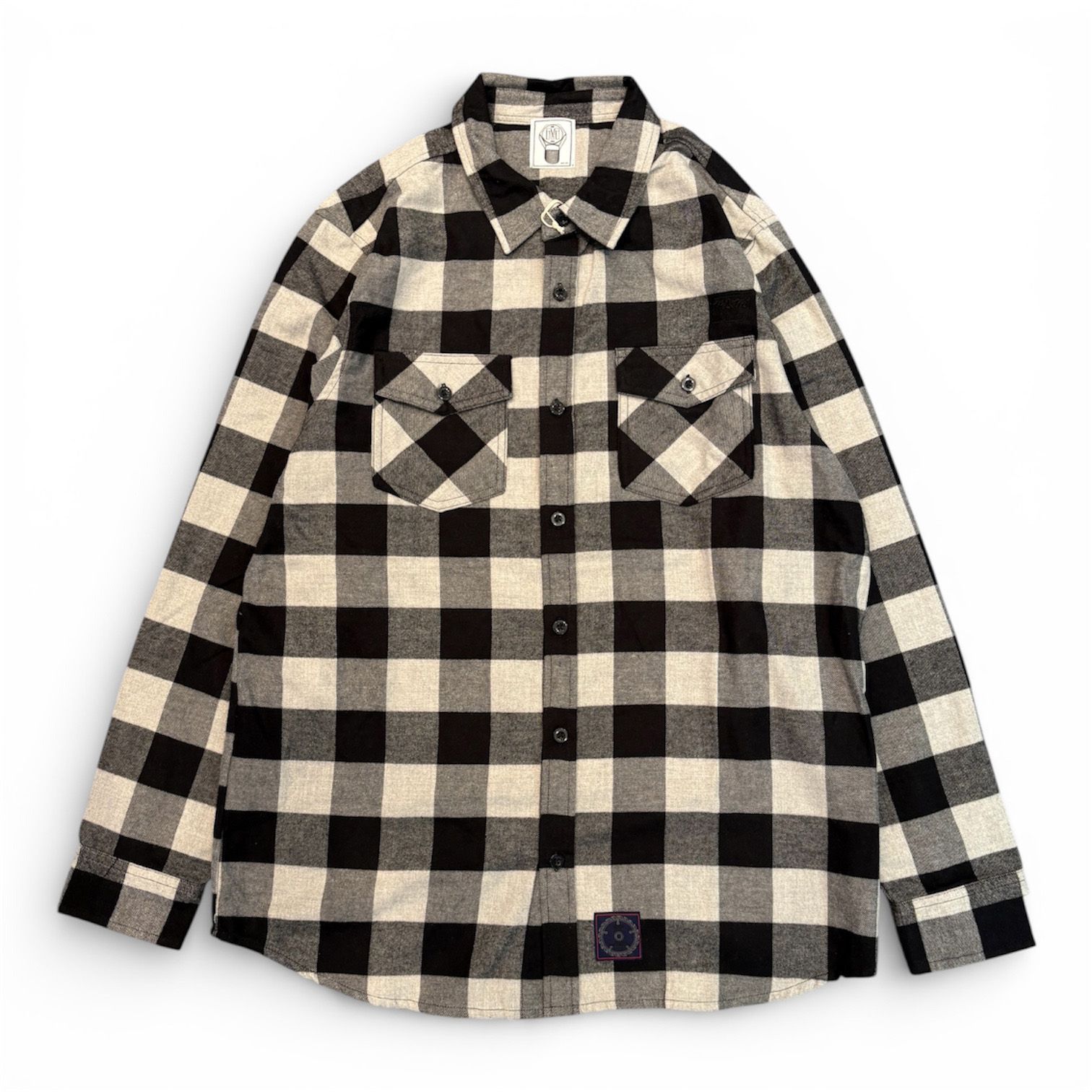 FLANNEL CHECK SHIRT / GRAY/BLACK / フランネルシャツ