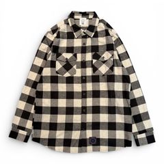 FLANNEL CHECK SHIRT / GRAY/BLACK / フランネルシャツ