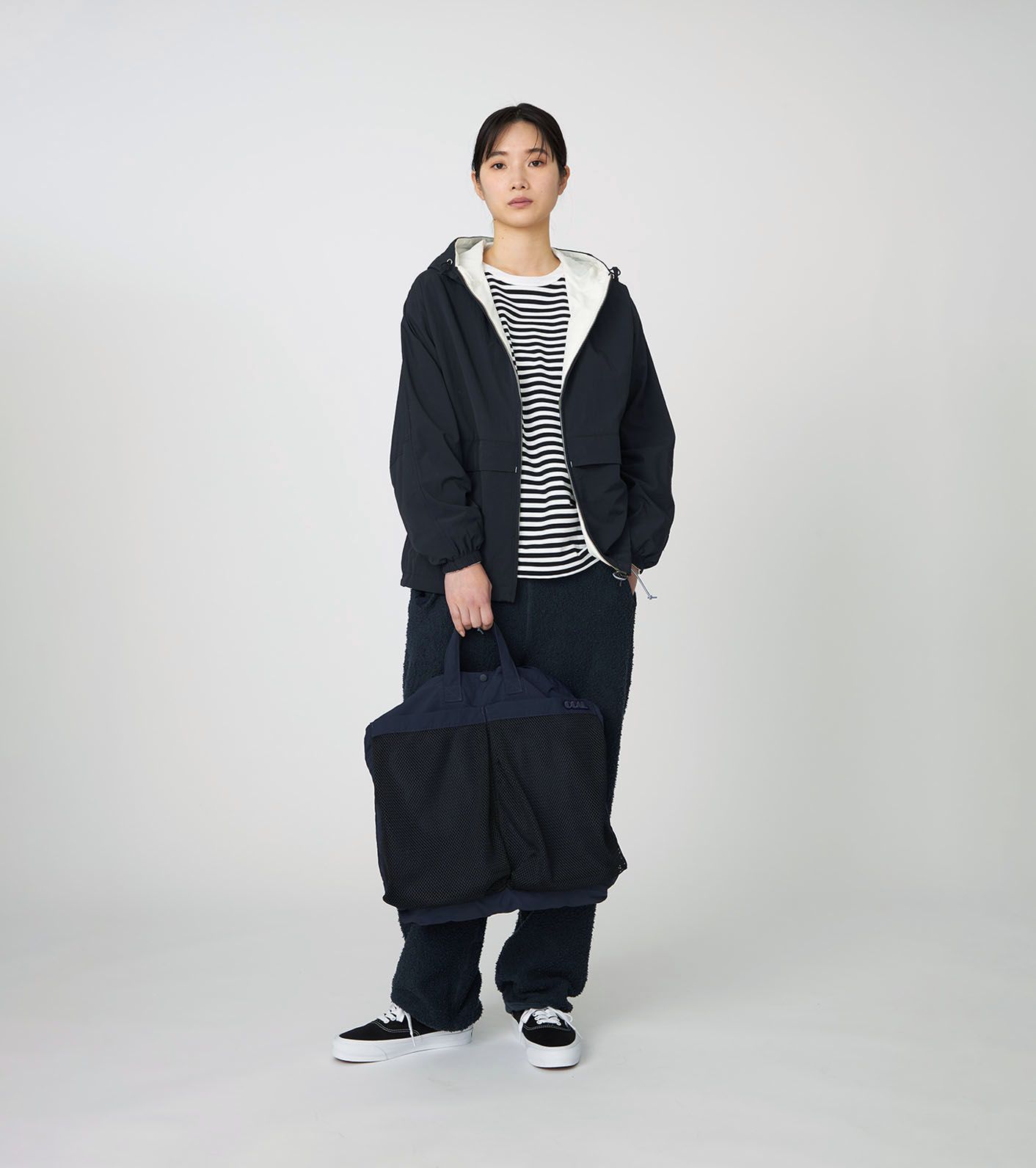 Reversible Hooded Jacket / K(Black)