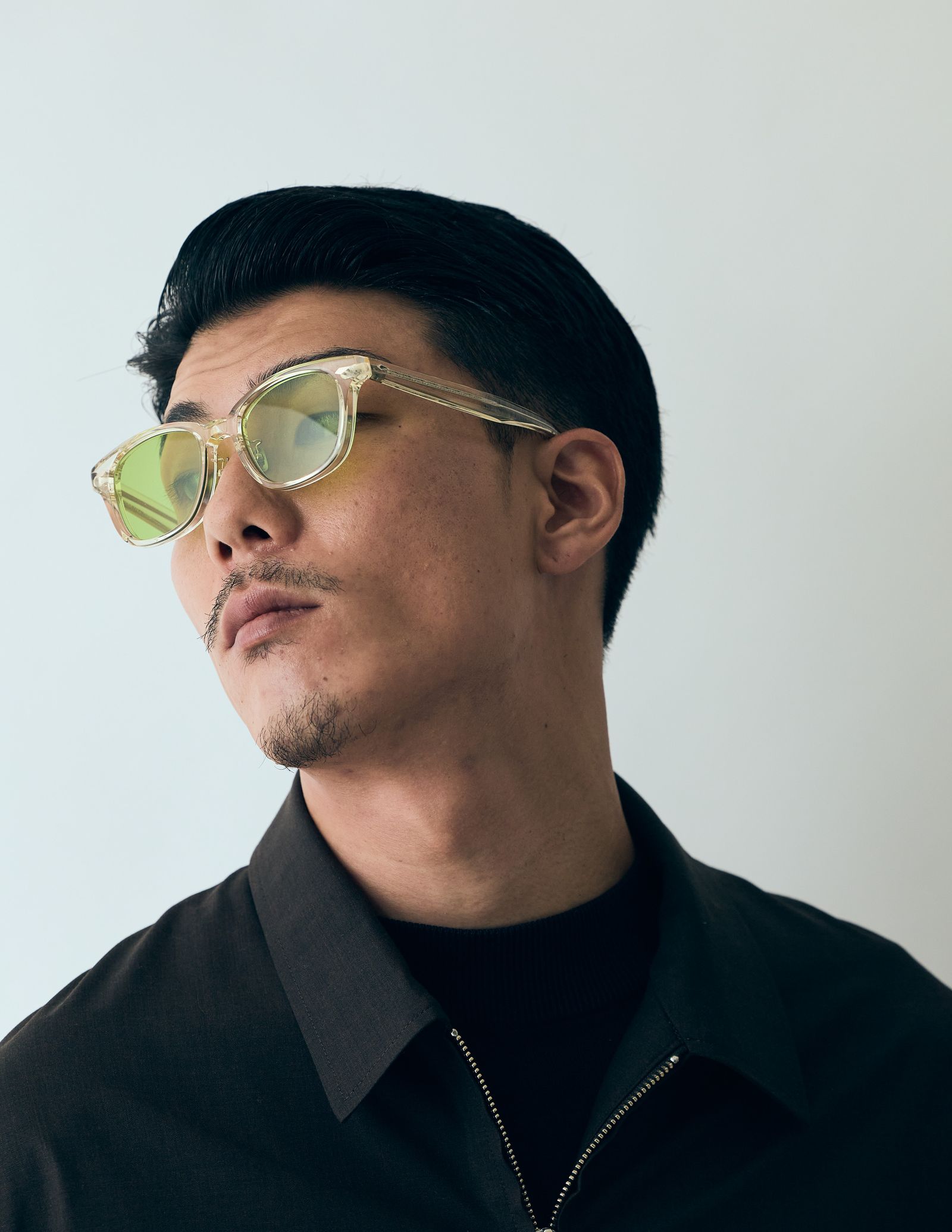 NOCHINO OPTICAL - SANSUI FR #4 / CITRON × MOSS GREEN NOCHINO OPTICAL - SANSUI FR #4 / CITRON × MOSS GREEN