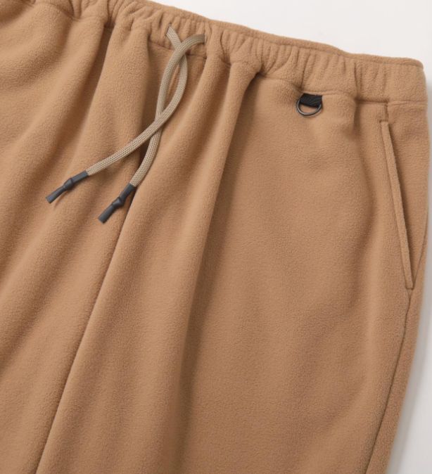 WIDE FLEECE PANTS / Beige