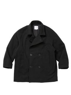 Nidom Cotton Duck Pea Coat / BLACK / ピーコート