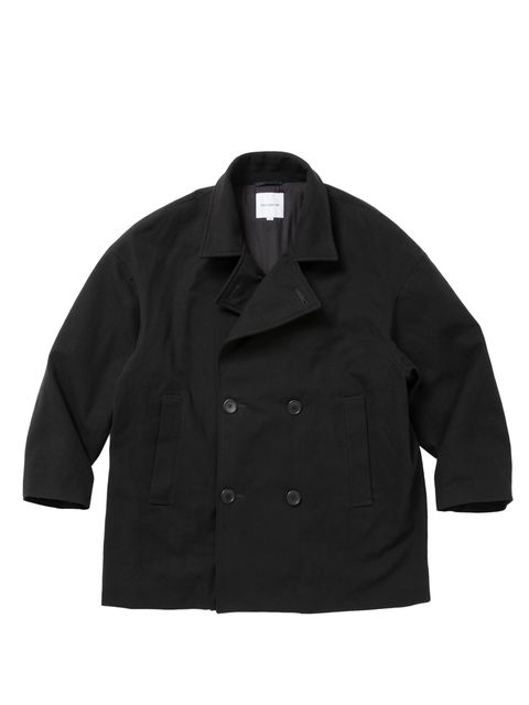 Nidom Cotton Duck Pea Coat / BLACK / ピーコート