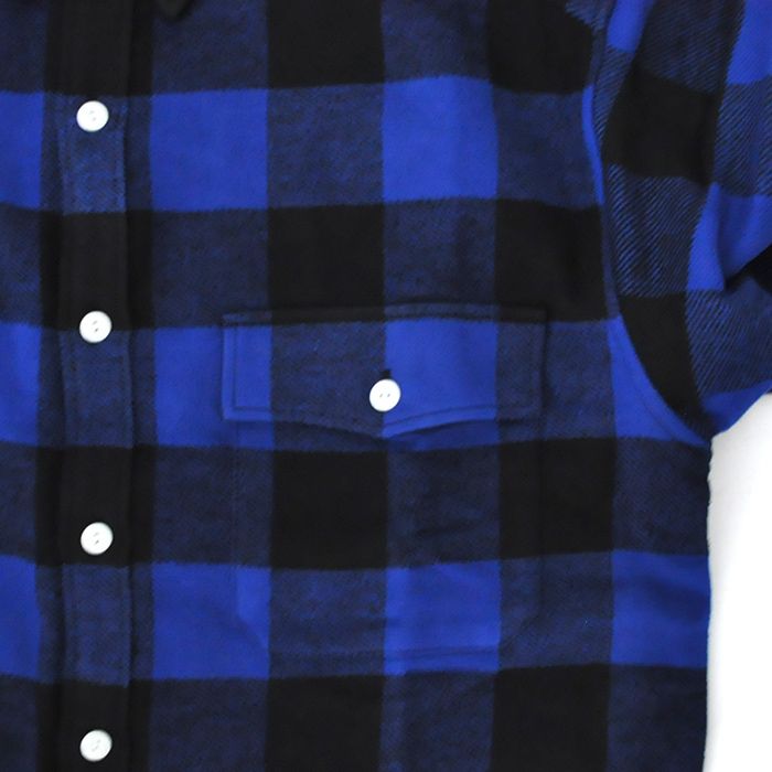 VANNING PLAID LS SHIRT / BLUE