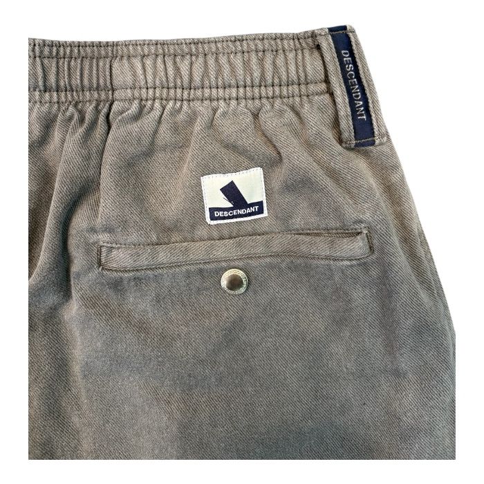 SHORE TWILL BEACH TROUSERS PIGMENT DYE / GRAY