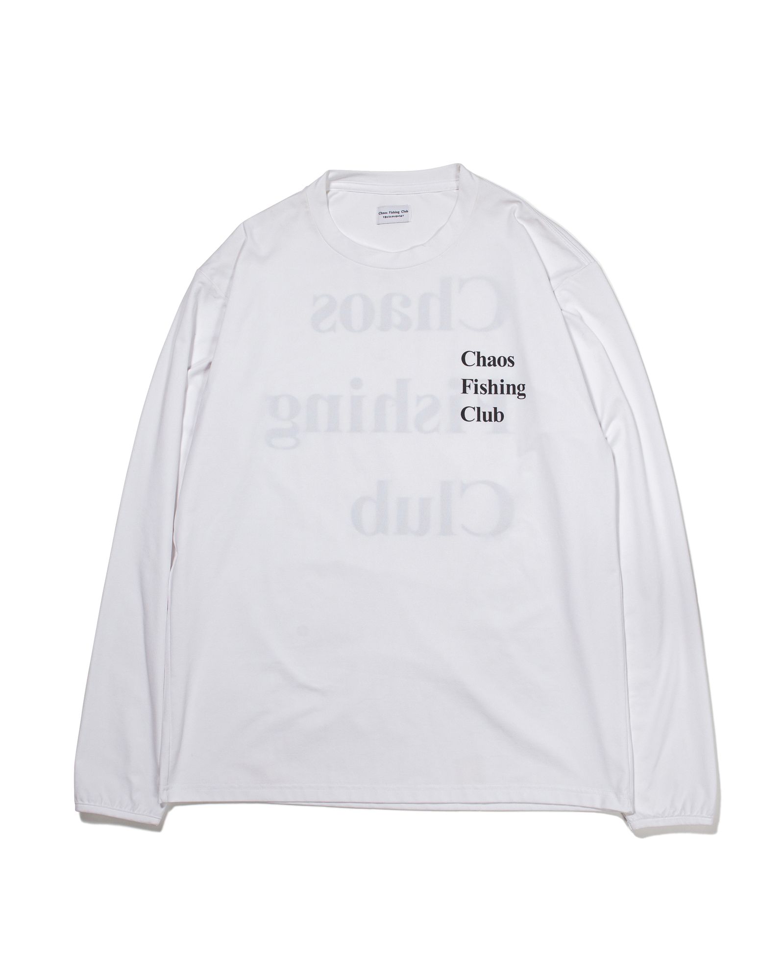 Chaos Fishing Club - LOGO DRY L/S / WHITE | Stripe Online Store