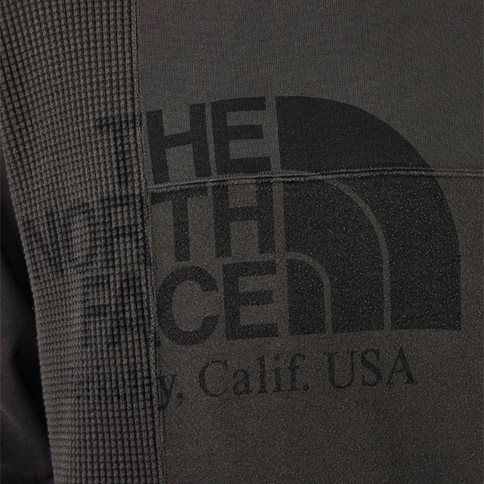 Field Patchworked Crewneck Sweatshirt / AH(Asphalt Gray)