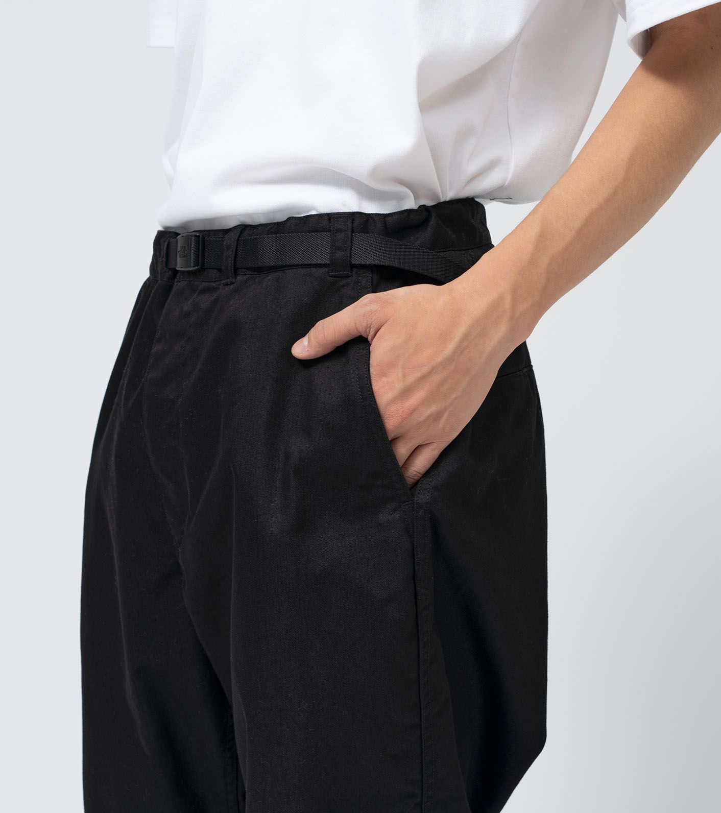 COOLMAX Chino Wide Tapered Pants / K(Black)