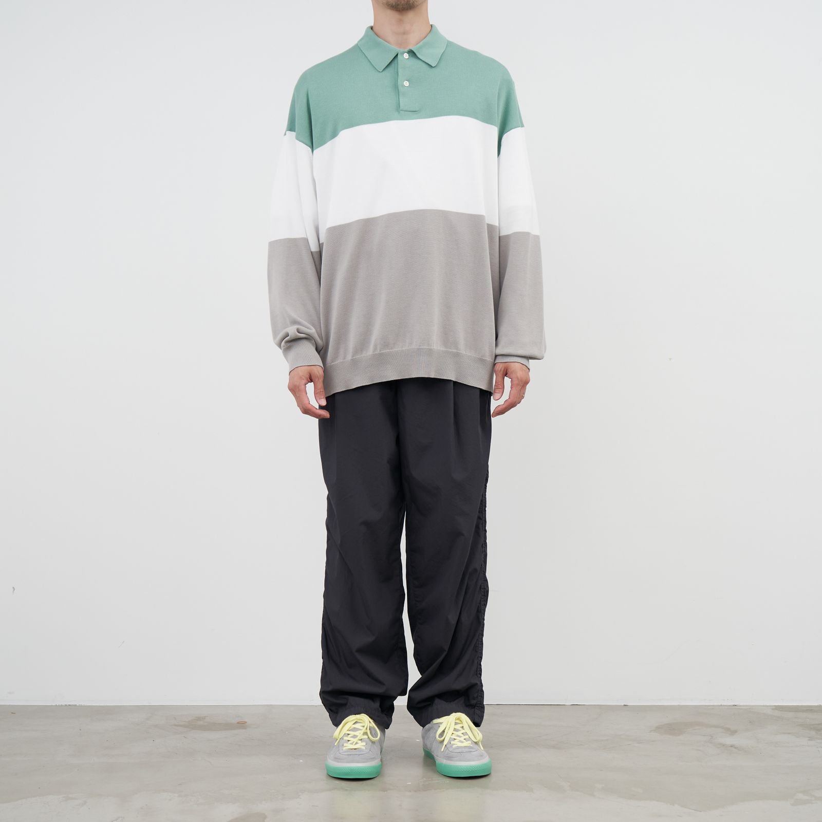 最安価格 Graphpaper Suvin Oversized L/S Polo - ポロシャツ