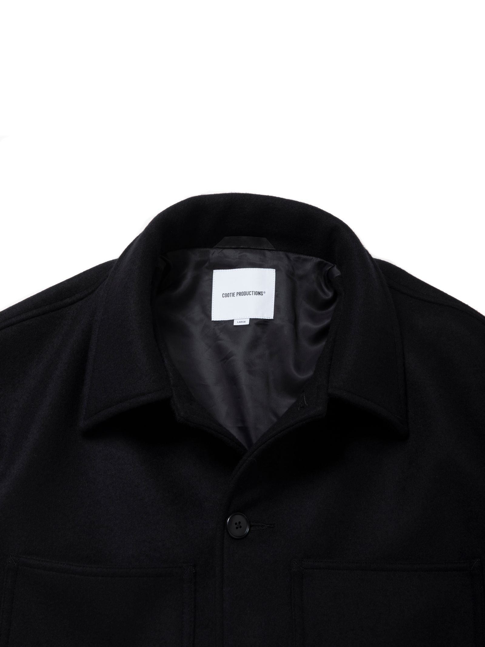 Wool Melton Coverall / BLACK / メルトンカバーオール / CTE-25A220