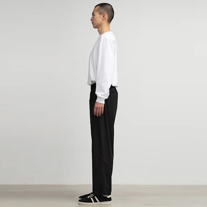 Solotex Twill Wide Tapered Chef Pants / BLACK