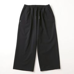 WIDE TWO TUCK BAGGY PANTS  | BLACK