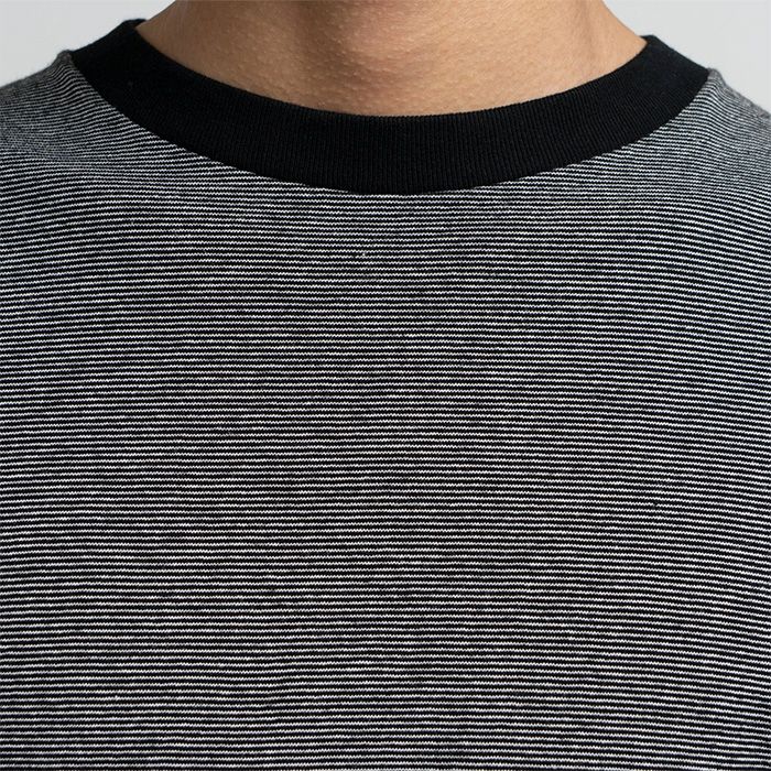 Gradient Border L/S Tee  / BLACK