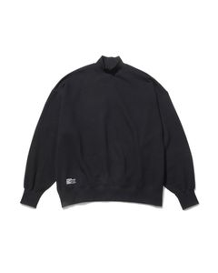 LIGHT OZ MOCK NECK SWEAT / BLACK