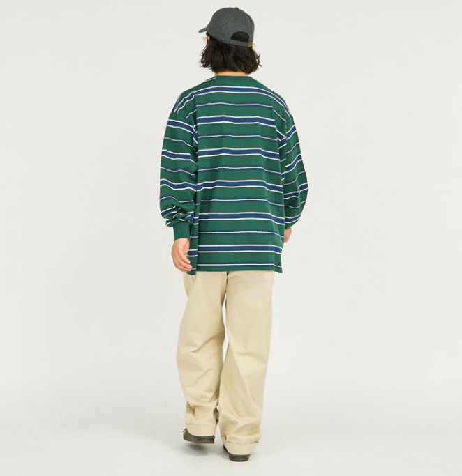 TapWater - Cotton Chino Tuck Trousers / BEIGE | Stripe Online Store