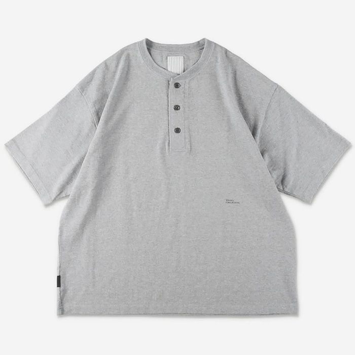 HENRY NECK SS TEE | GREY M