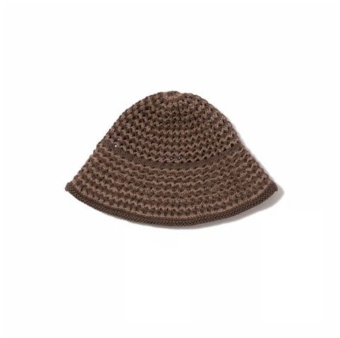 Cotton Croche Knit Hat / BROWN /  クロシェニットハット