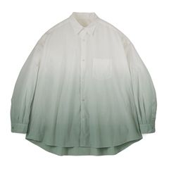 Broad L/S Oversized Regular Collar Shirt / PALE GREEN