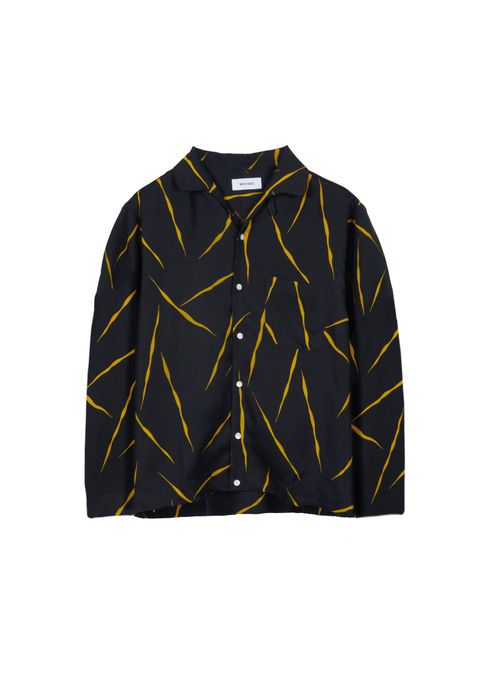 RAYON ITALIAN SHIRT L/S / BLACK